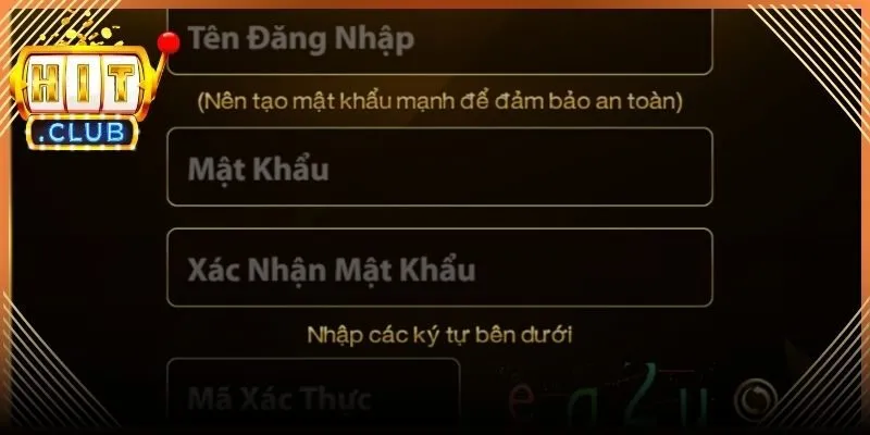 Thao tác truy cập giao diện khi đăng ký Hitclub